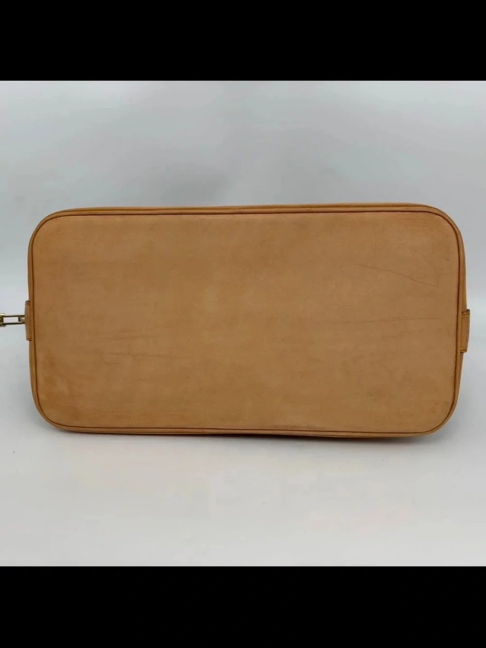 Louis Vuitton Monogram Alma Handbag - Brown with Tan Trim